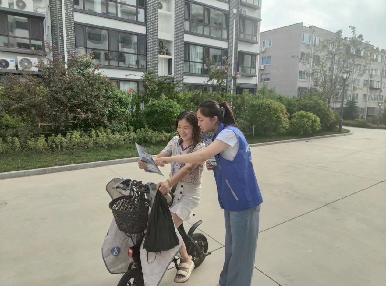 反詐宣傳進社區，青春聚力正當時